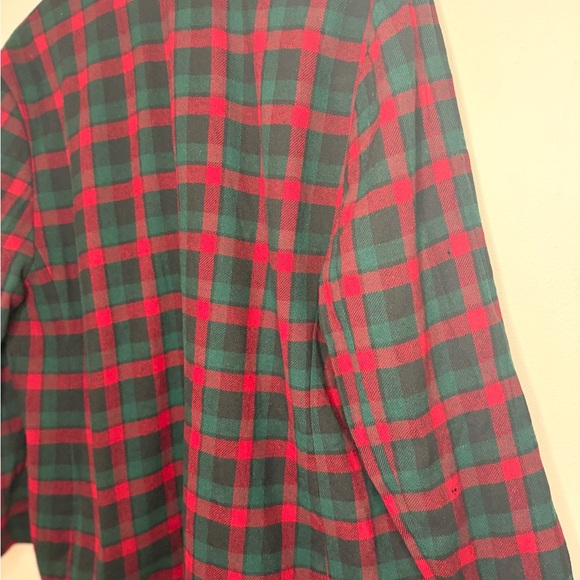Vintage Pendleton Wool Plaid Jacket Blazer Red Green 100% Virgin Wool - Picture 11 of 13